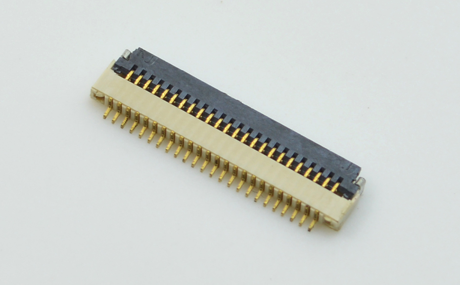 FFC插座 翻蓋式 下接8P 0.5間距 FPC軟排線連接器超薄H1.0mm厚,宏利