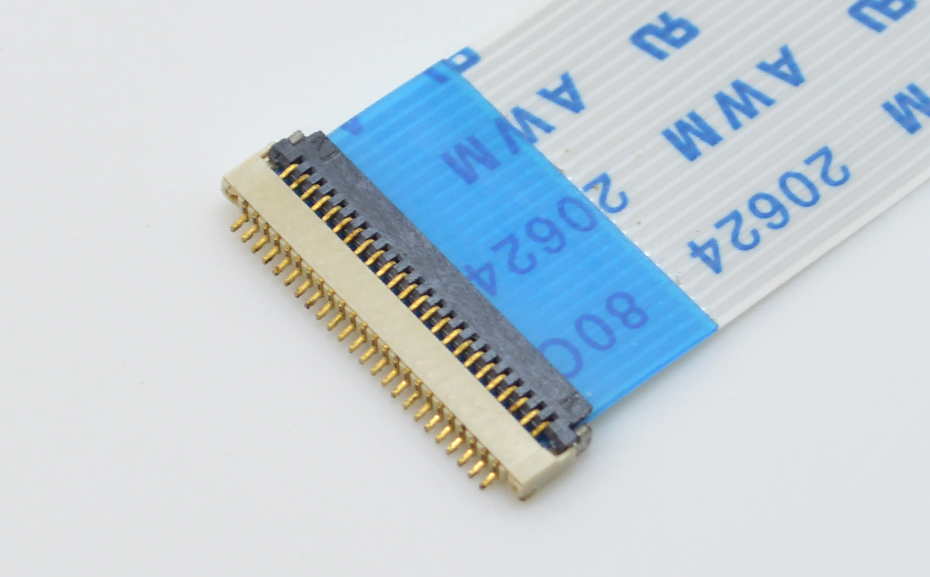 FFC插座 翻蓋式 下接8P 0.5間距 FPC軟排線連接器超薄H1.0mm厚,宏利