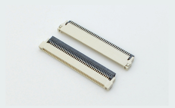 fpc連接器0.5mm間距H1.5厚前插后掀 封裝規(guī)格書圖紙 型號(hào)尺寸圖 在線下載