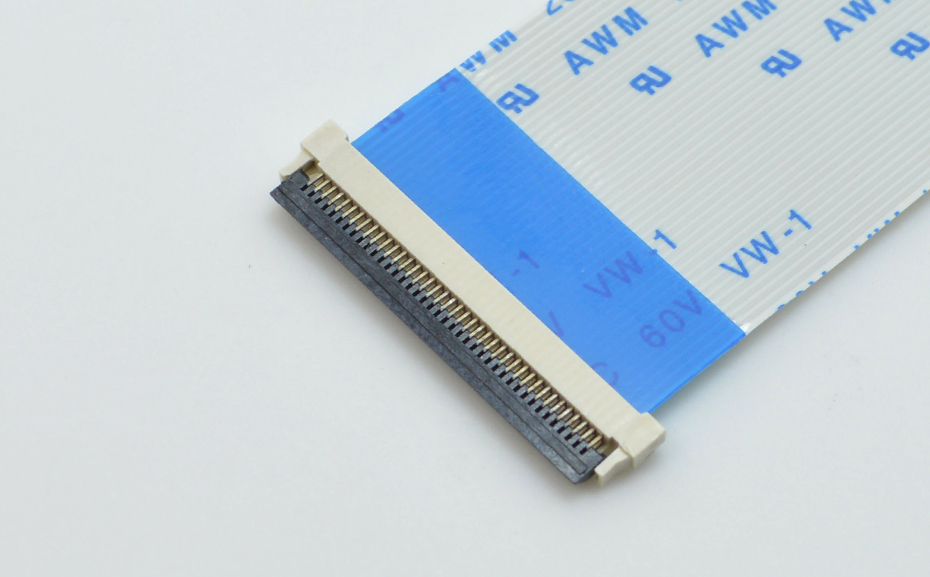 fpc連接器制造公司-fpc 0.5 連接器fpc后翻蓋連接器-宏利