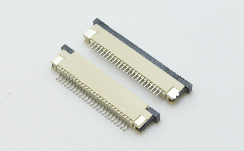 fpc連接器0.8mm間距H2.5厚抽屜式上接 封裝規(guī)格書圖紙 型號(hào)尺寸圖 在線下載