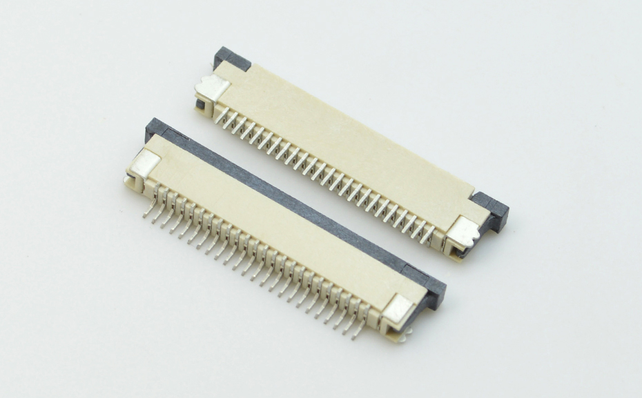 fpc連接器0.8mm間距H2.5厚抽屜式下接 封裝規(guī)格書圖紙 型號(hào)尺寸圖 在線下載