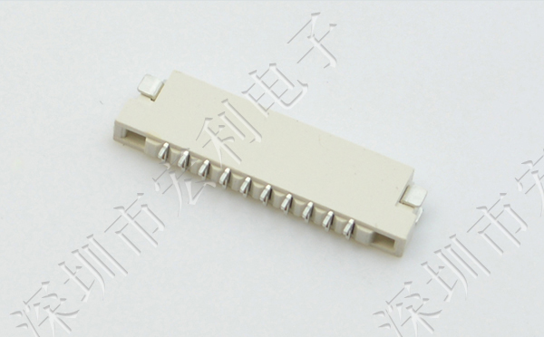 廣東fpc連接器1.0mm間距 1.5H雙面接觸FFC排線插座4P/6P/7P/8P/10P/12P/18P/24P/26P-宏
