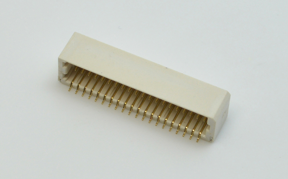 SHD插座1.0間距線對(duì)板立貼針座雙排鍍金端子連接器H5.5高