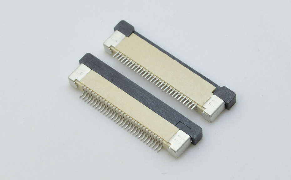 FFC/FPC連接器 軟排線插座 0.5mm間距-5P 下接拉鎖 5Pin 抽屜式