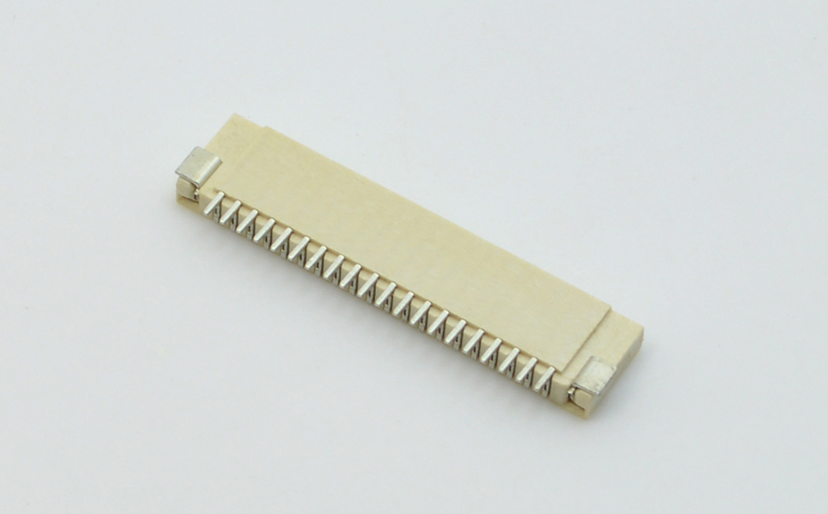 FFC/FPC連接器 FPC座 1.0mm間距 34P 臥式貼片無(wú)鎖 雙面接觸