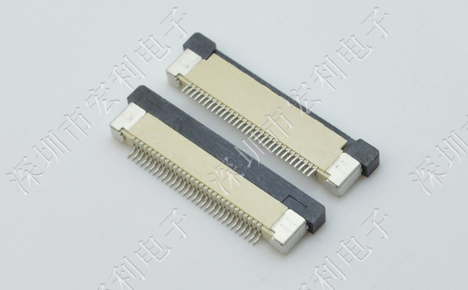 FFC/FPC連接器 軟排線(xiàn)插座 0.5mm間距-60P 下接拉鎖 60Pin 抽屜式