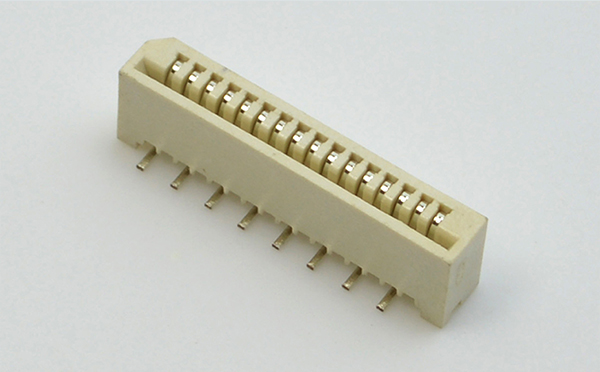 FPC插座 FFC軟排線接插件間距1.0mm-14P 單面接立貼錯(cuò)位連接器