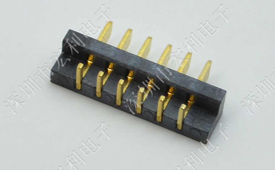 2.5mm間距90度側(cè)插防筆記本電池插座大膠芯鍍金電池公座4P/5P/6P/7P/8P/9P/10P