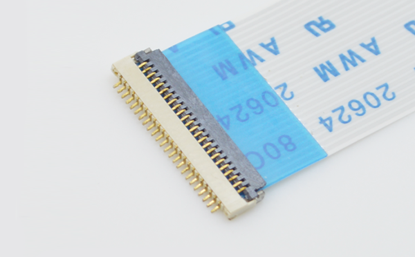 廠家直銷0.5間距8P 翻蓋式下接H1.0厚度ffc fpc連接器,宏利