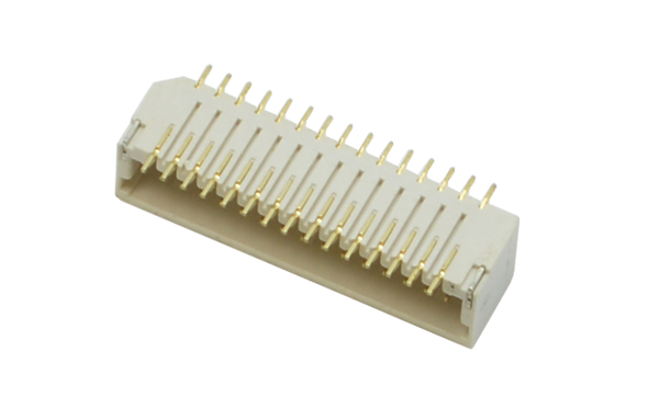 SHD1.0mm間距H4.0雙排側(cè)臥式線對(duì)板插座連接器